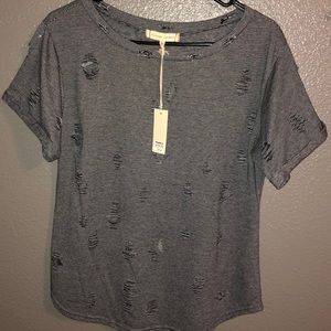 distressed blouse